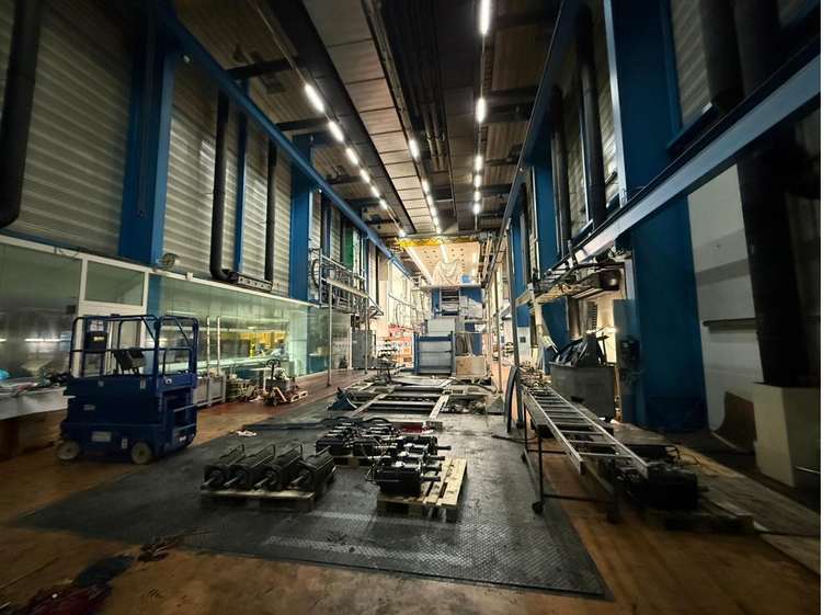 Werkshalle vor Rückbau – NELO Metals