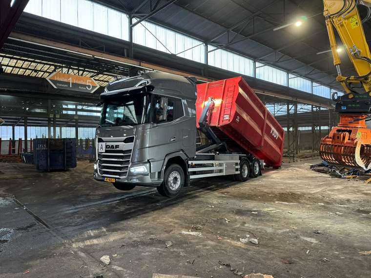DAF Containerdienst im Einsatz – NELO Metals
