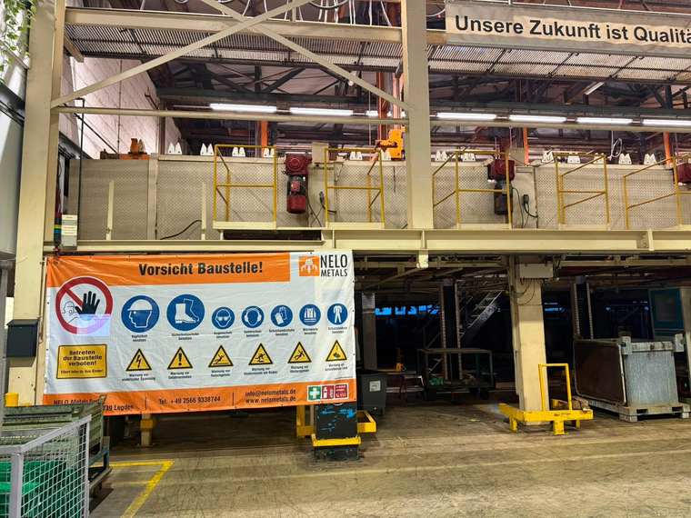 NELO-Baustelle Werkshalle – NELO Metals